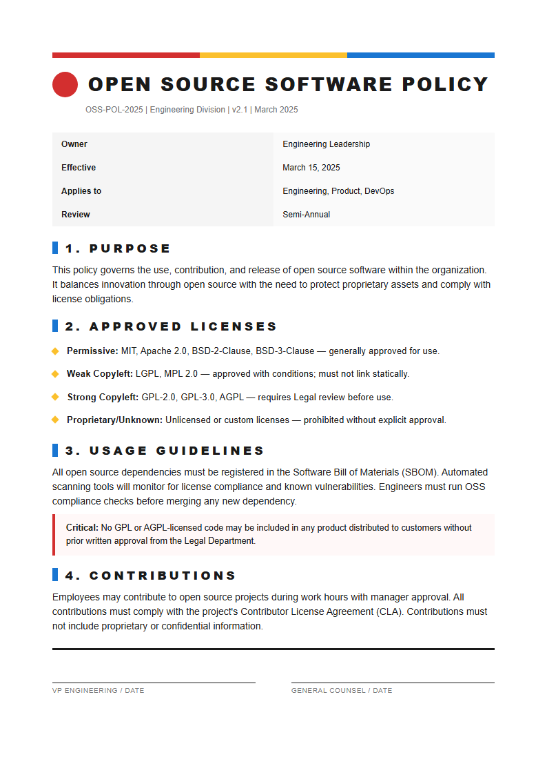 Bauhaus functional policy with primary colors